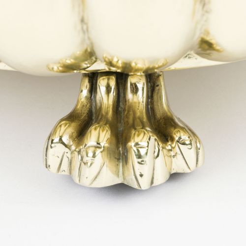 BRASS REPOUSS PLANTER WITH ANIMAL HEADS - ADDITIONAL PHOTO 7
