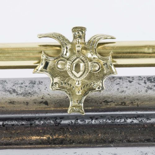 STEEL BRASS FIRE PLACE FENDER WITH LIONS - ADDITIONAL PHOTO 10