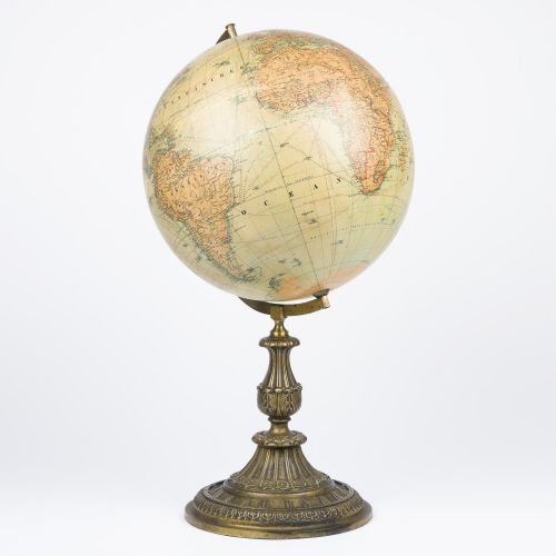 CARL ADAMI 13 INCH TERRESTRIAL GLOBE - ADDITIONAL PHOTO 1