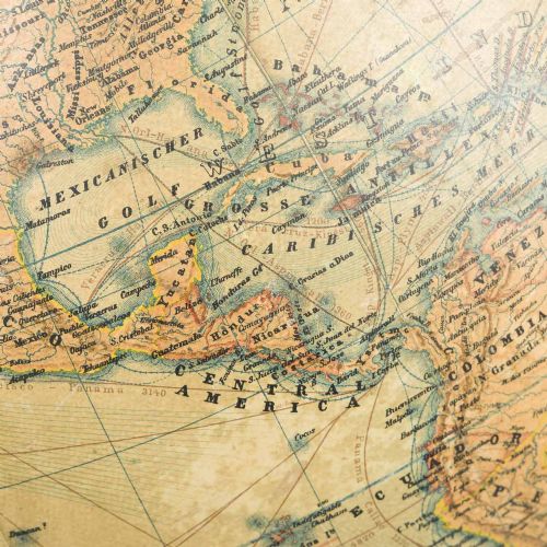 CARL ADAMI 13 INCH TERRESTRIAL GLOBE - ADDITIONAL PHOTO 3