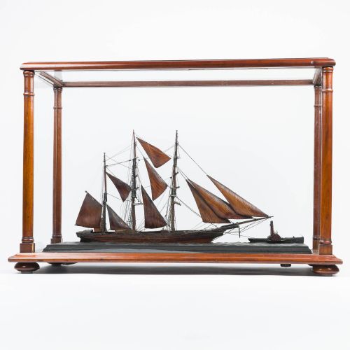 MARINE DIORAMA OF A BARQUE - ADDITIONAL PHOTO 1