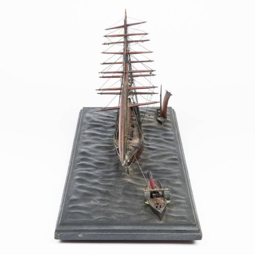 MARINE DIORAMA OF A BARQUE - ADDITIONAL PHOTO 3