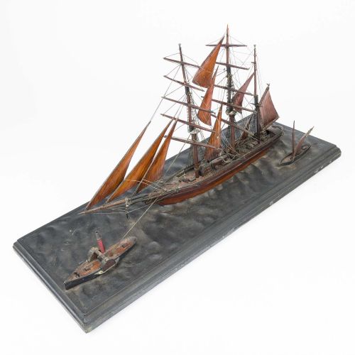 MARINE DIORAMA OF A BARQUE - ADDITIONAL PHOTO 4