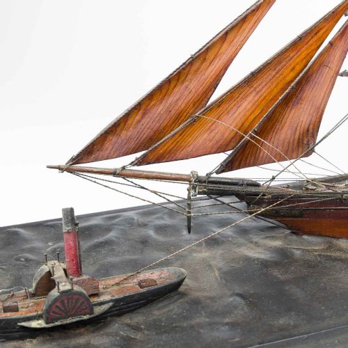 MARINE DIORAMA OF A BARQUE - ADDITIONAL PHOTO 5