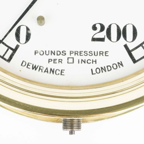 LARGE PRESSURE GAUGE BY DEWRANCE OF LONDON - ADDITIONAL PHOTO 1