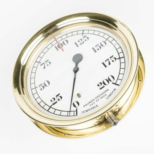 LARGE PRESSURE GAUGE BY DEWRANCE OF LONDON - ADDITIONAL PHOTO 5