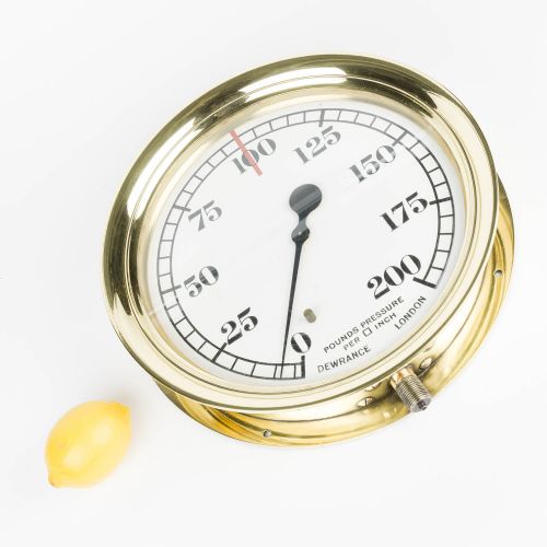 LARGE PRESSURE GAUGE BY DEWRANCE OF LONDON - ADDITIONAL PHOTO 8