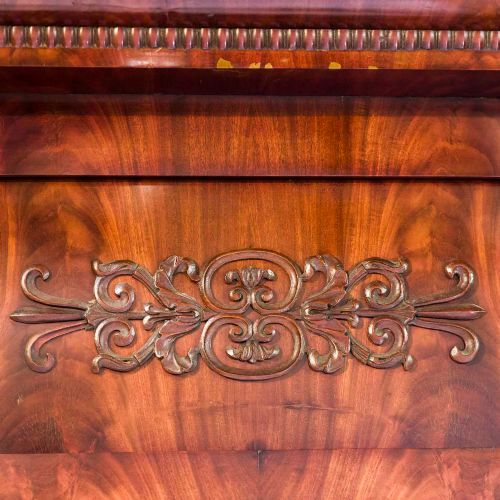 CARVED MAHOGANY PIER MIRROR - ADDITIONAL PHOTO 1