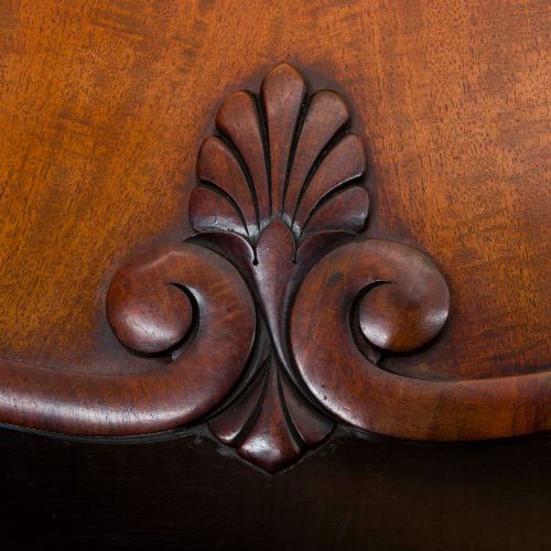MID 19TH CENTURY MAHOGANY 3 DOOR BOOKCASE - ADDITIONAL PHOTO 2