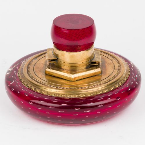 Glass Inkwell by Whitefriars