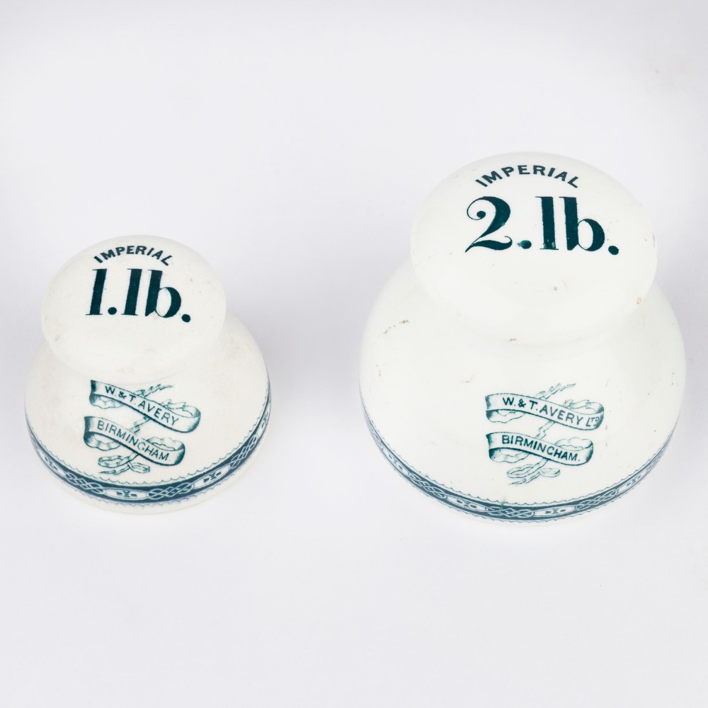 Ceramic weights by W & T Avery