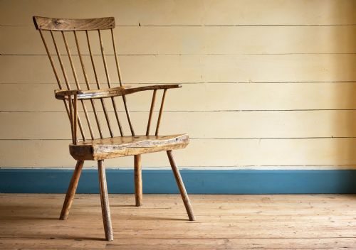welsh primitive antique stick chair - CATEGORY: ANTIQUE CHAIRS - DATED 18TH CENTURY