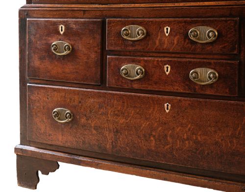 RICHLY PATINATED OAK CARDIGANSHIRE PRESS CUPBOARD - ADDITIONAL PHOTO 2