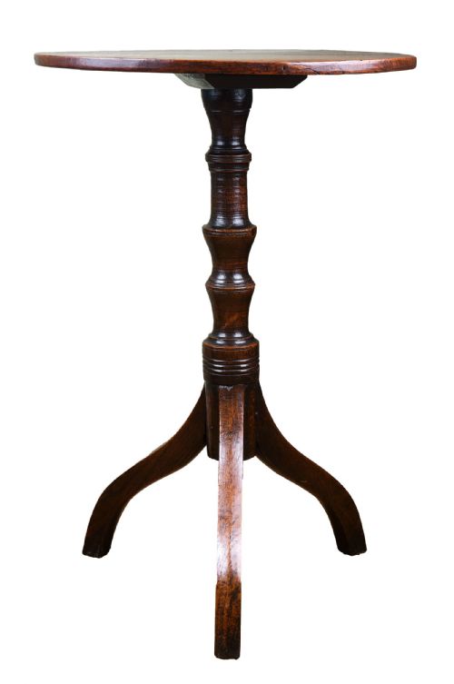 georgian oak tripod occasional table - CATEGORY: ANTIQUE TABLES - DATED 1800
