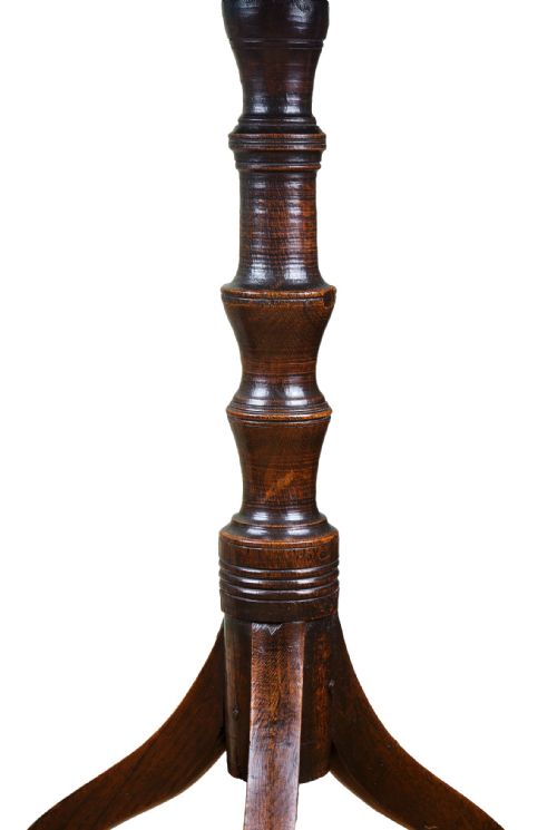 GEORGIAN OAK TRIPOD OCCASIONAL TABLE - ADDITIONAL PHOTO 2