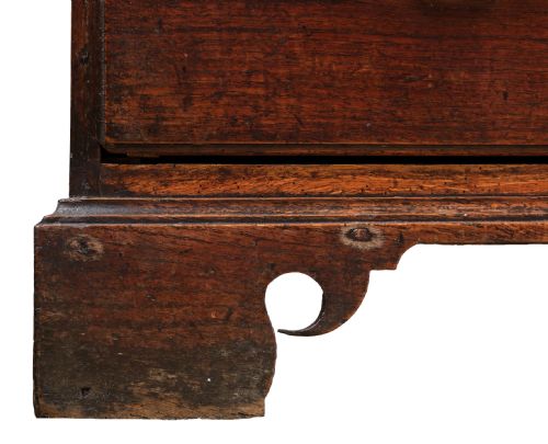 SPLENDID OAK CHEST ON CHEST FROM CARMARTHENSHIRE - ADDITIONAL PHOTO 8