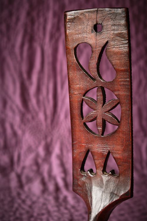 INITIALLED WELSH FRUITWOOD LOVESPOON - ADDITIONAL PHOTO 6