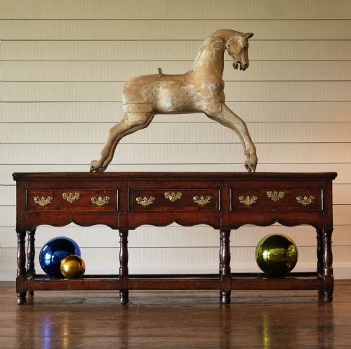 CARVED WOOD ROCKING HORSE SCULPTURE - ADDITIONAL PHOTO 5