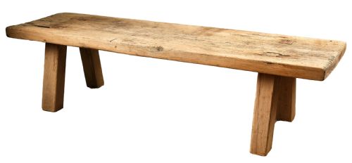 welsh pine and oak farm bench - CATEGORY: ANTIQUE TABLES - DATED 1900