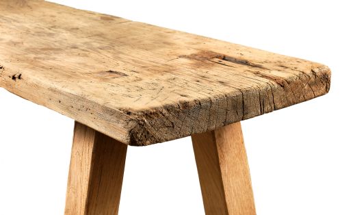 WELSH PINE AND OAK FARM BENCH - ADDITIONAL PHOTO 2