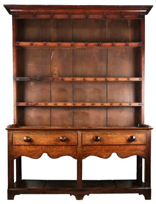 welsh oak dresser from cardiganshire - CATEGORY: ANTIQUE DRESSERS - DATED 1800