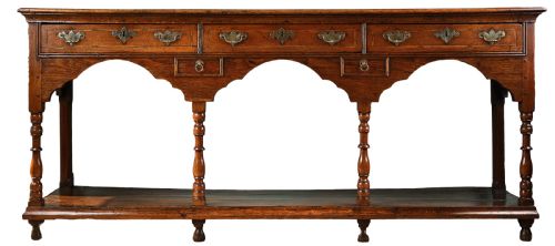 glamorganshire oak low dresser - CATEGORY: ANTIQUE SIDEBOARDS - DATED 18TH CENTURY
