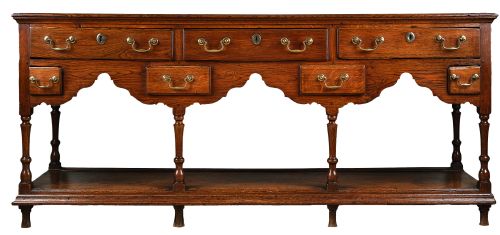 glamorganshire oak low dresser - CATEGORY: ANTIQUE SIDEBOARDS - DATED 18TH CENTURY