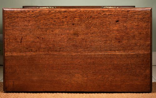 SMALL GEORGIAN OAK CHEST OF DRAWERS - ADDITIONAL PHOTO 3