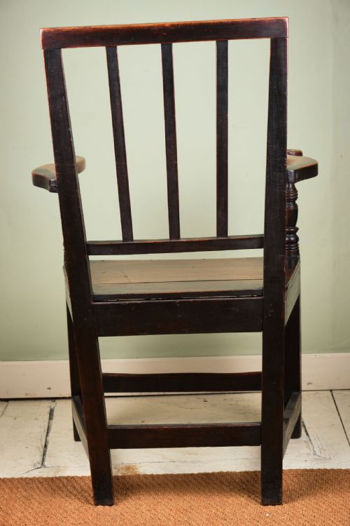 WELSH GEORGIAN CHERRYWOOD CARVER CHAIR - ADDITIONAL PHOTO 3