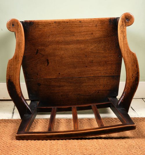 WELSH GEORGIAN CHERRYWOOD CARVER CHAIR - ADDITIONAL PHOTO 4