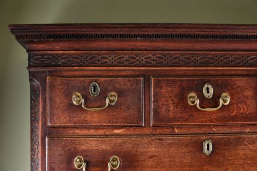 WELSH GEORGIAN OAK CHEST ON CHEST - ADDITIONAL PHOTO 3