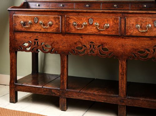 GEORGIAN WELSH OAK POTBOARD DRESSER - ADDITIONAL PHOTO 5