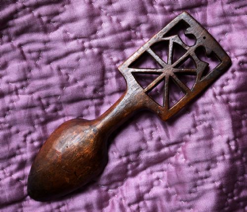 WELSH SYCAMORE LOVE SPOON - ADDITIONAL PHOTO 1