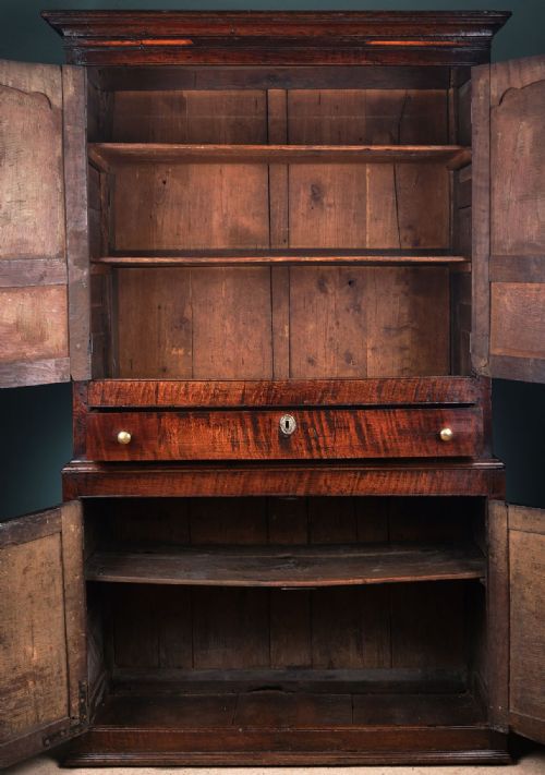 SUPERBLY PATINATED WELSH OAK FOOD CUPBOARD - ADDITIONAL PHOTO 1