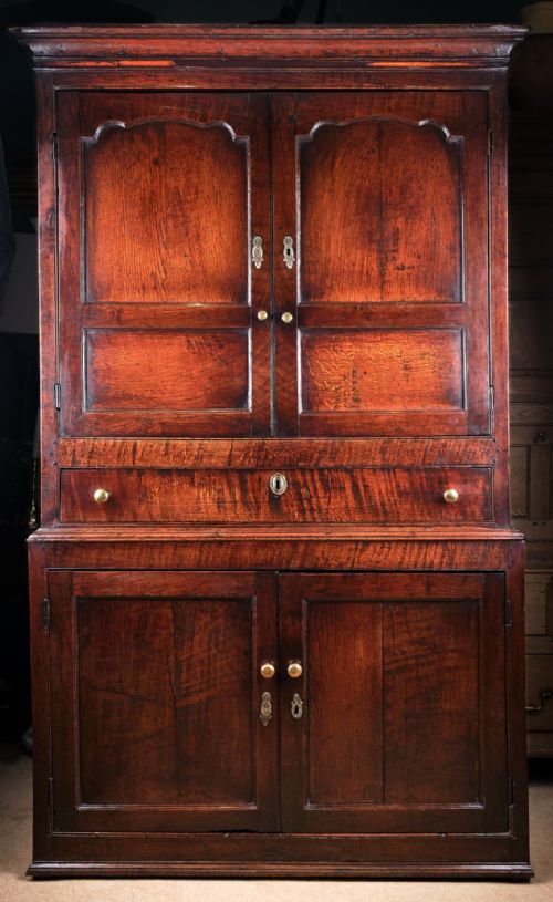 SUPERBLY PATINATED WELSH OAK FOOD CUPBOARD - ADDITIONAL PHOTO 2