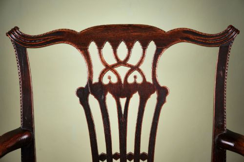 GEORGIAN MAHOGANY ELBOW CHAIR - ADDITIONAL PHOTO 5
