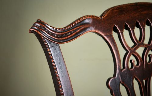 GEORGIAN MAHOGANY ELBOW CHAIR - ADDITIONAL PHOTO 8