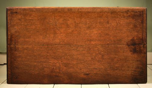 GEORGIAN OAK SIDE TABLE WITH PIERCED FRIEZE - ADDITIONAL PHOTO 3