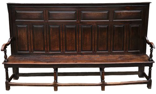MAGNIFICENT WELSH HIGH BACK OAK SETTLE - ADDITIONAL PHOTO 1