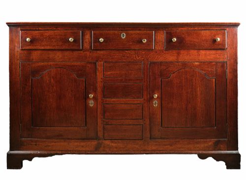 georgian oak cupboard dresser base - CATEGORY: ANTIQUE SIDEBOARDS - DATED 19TH CENTURY