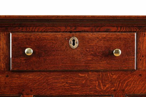 GEORGIAN OAK CUPBOARD DRESSER BASE - ADDITIONAL PHOTO 1