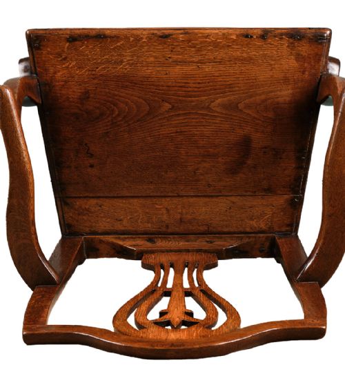 WELSH OAK CAMELBACK ELBOW CHAIR - ADDITIONAL PHOTO 2