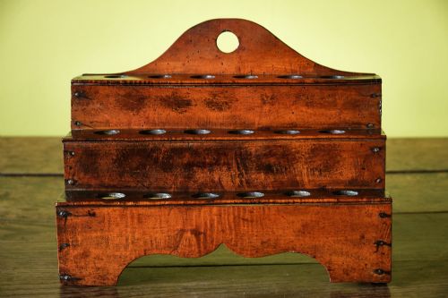 rare sycamore welsh spoon rack - CATEGORY: ANTIQUE MISCELLANEOUS - DATED 19TH CENTURY