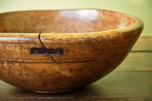 WELSH SYCAMORE DAIRY BOWL OF LARGE SIZE - ADDITIONAL PHOTO 2