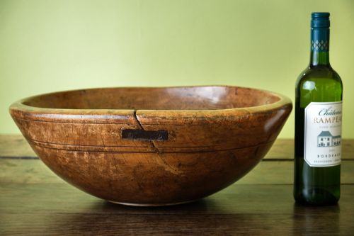WELSH SYCAMORE DAIRY BOWL OF LARGE SIZE - ADDITIONAL PHOTO 3