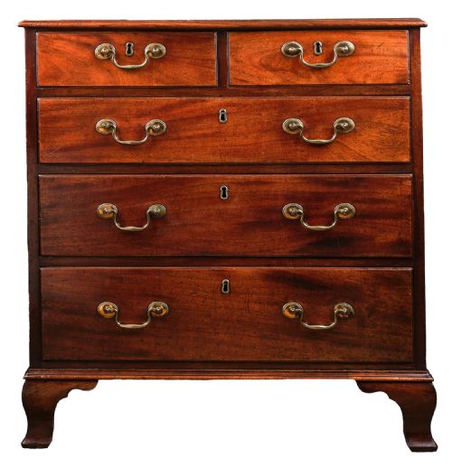 georgian mahogany small chest of drawers - CATEGORY: ANTIQUE CHEST OF DRAWERS - DATED 18TH CENTURY