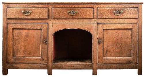 antique welsh oak dog kennel dresser base - CATEGORY: ANTIQUE SIDEBOARDS - DATED 19TH CENTURY