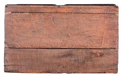 DATED INITIALLED AND CARVED OAK DESK BOX - ADDITIONAL PHOTO 6