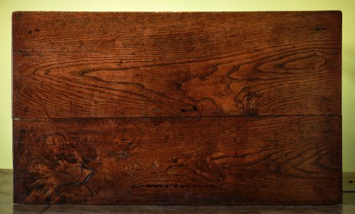WELSH OAK SIDE TABLE WITH PIERCED FRIEZE - ADDITIONAL PHOTO 4