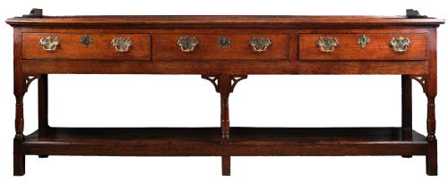 georgian oak welsh low dresser - CATEGORY: ANTIQUE SIDEBOARDS - DATED GEORGIAN
